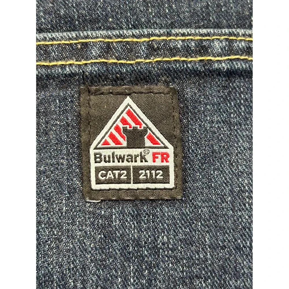 Bulwark Jeans Men 36x32 Blue FR Flame Resistant CAT2 PSJ4SD2 Workwear Denim